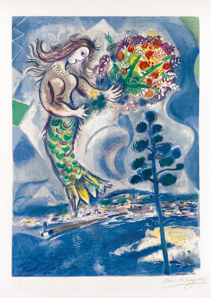 Sirène au Pin by Marc Chagall