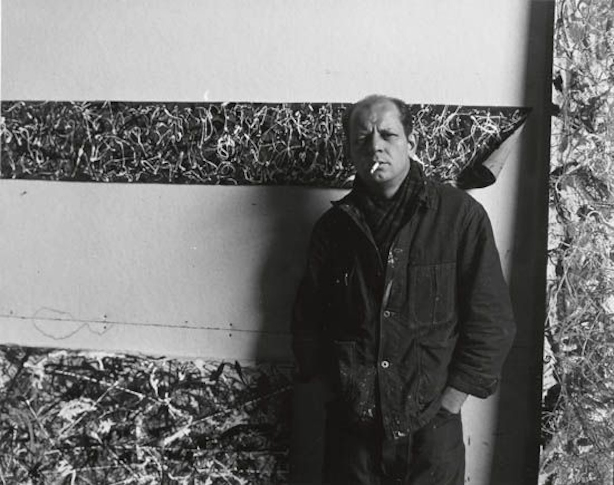 Jackson Pollock in His Studio, East Hampton, New York by Arnold Newman