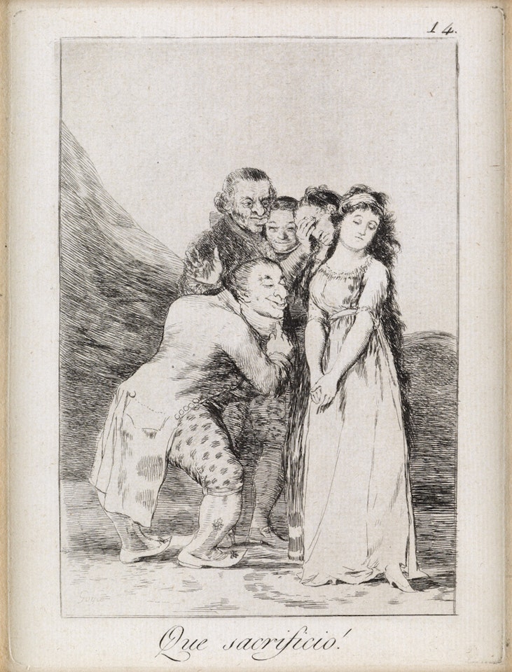 Que sacrificio! by Francisco José de Goya