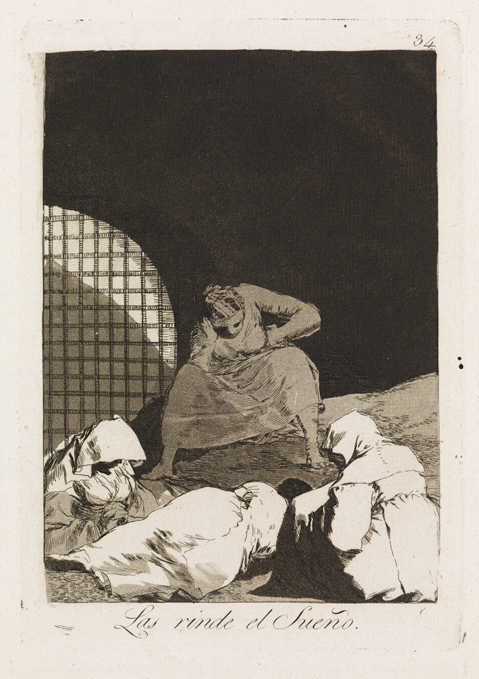 Las Rinde el Sueño  by Francisco José de Goya