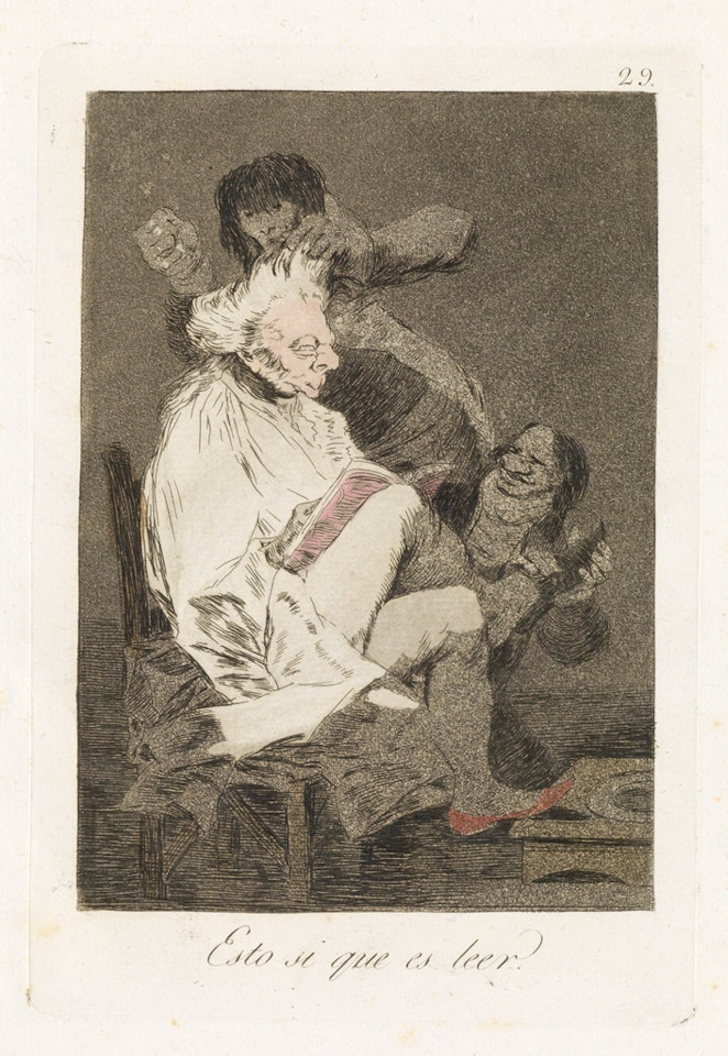 Esto si que es leer by Francisco José de Goya