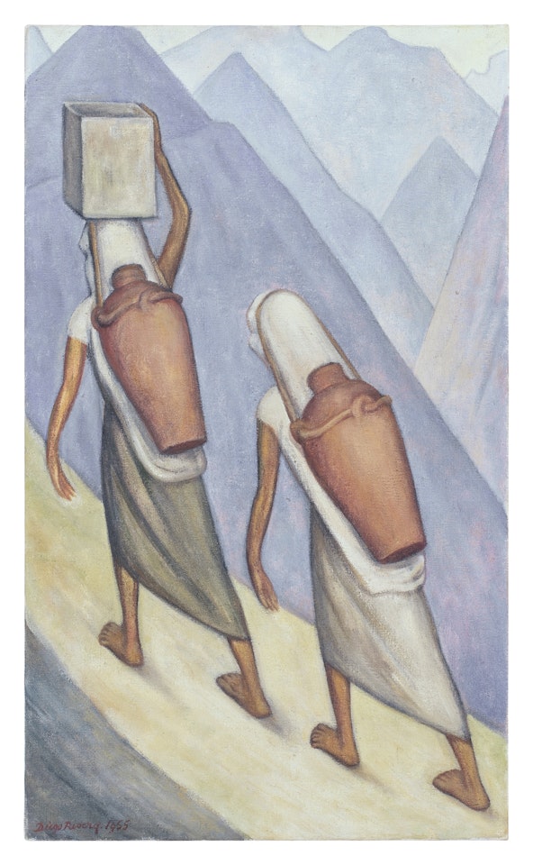Aguadoras otomíes by Diego Rivera
