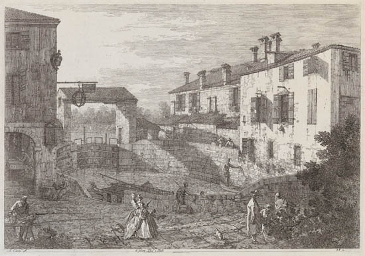 Le Porte del Dolo (Bromberg 6) by Canaletto