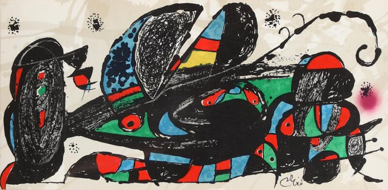 “Iran” and “Sweden” by Joan Miró