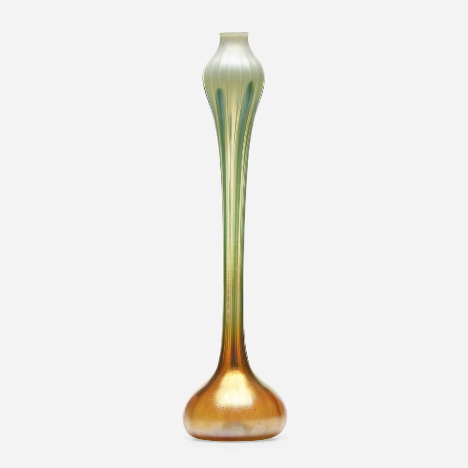 Egyptian Onion floriform vase by Tiffany Studios