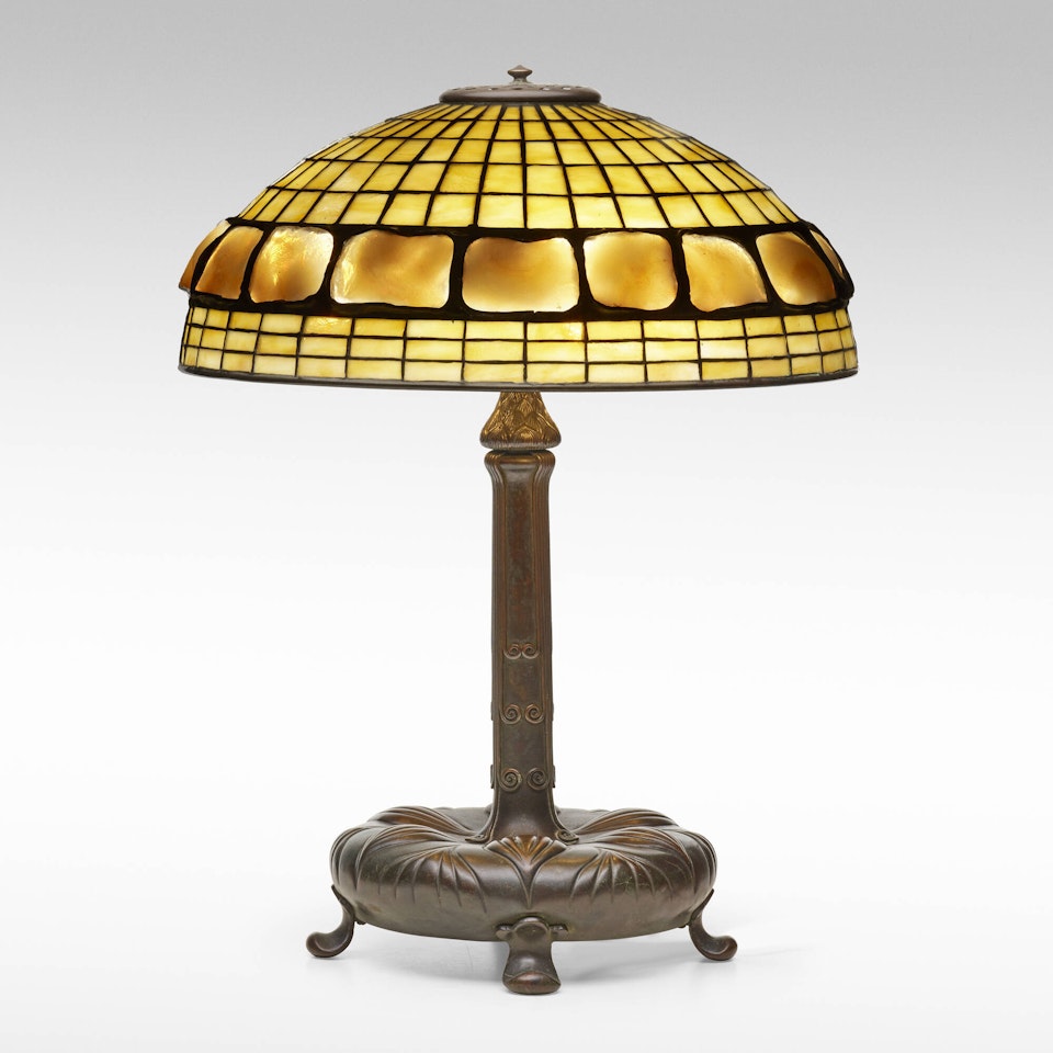 Turtleback table lamp by Tiffany Studios