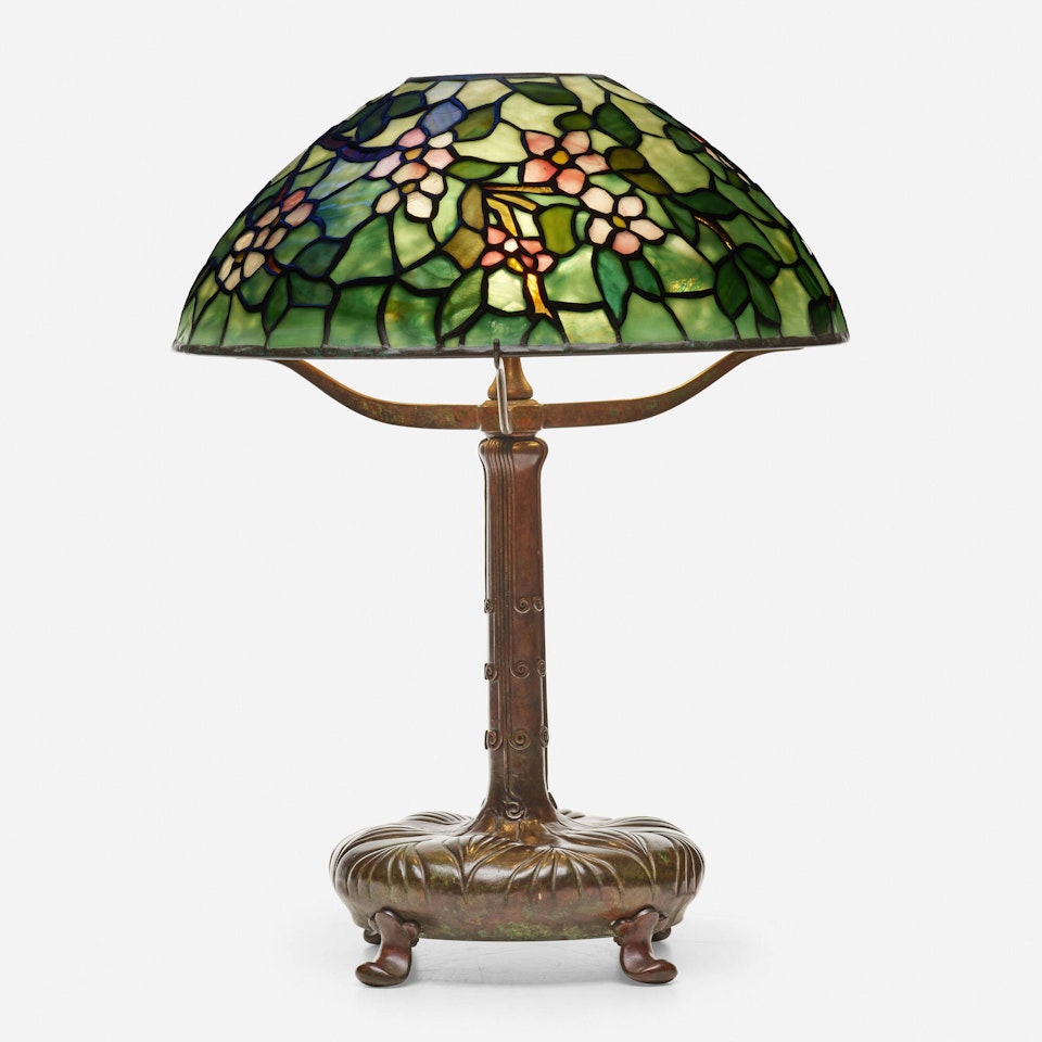 Apple Blossom table lamp by Tiffany Studios