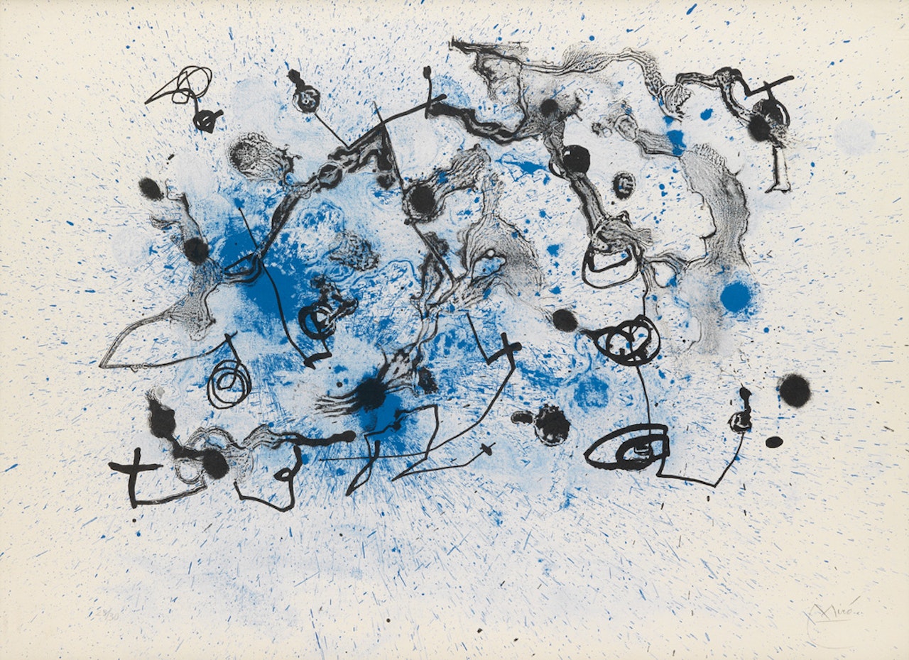 Série II, bleu by Joan Miró
