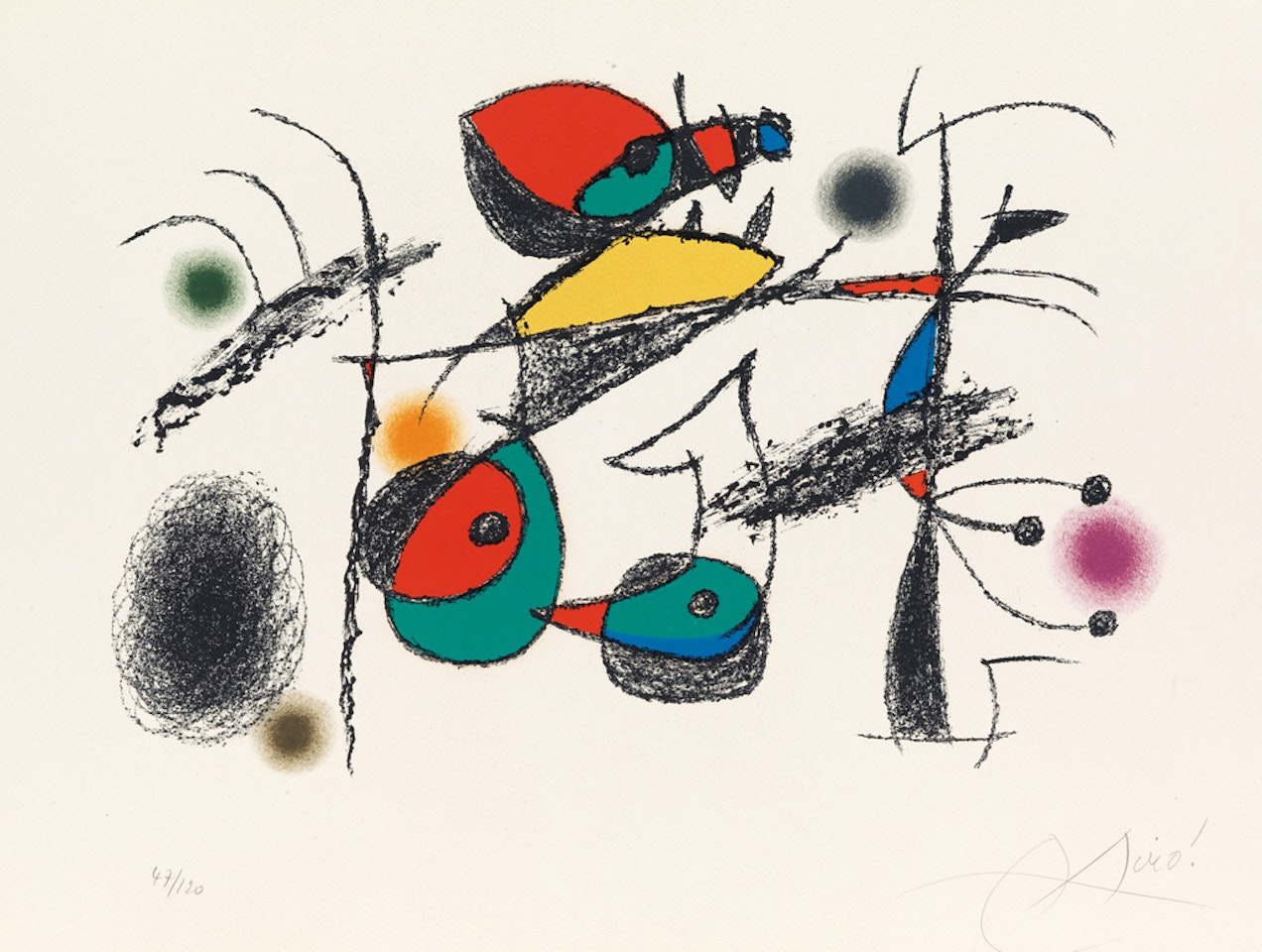 Raymond Queneau by Joan Miró