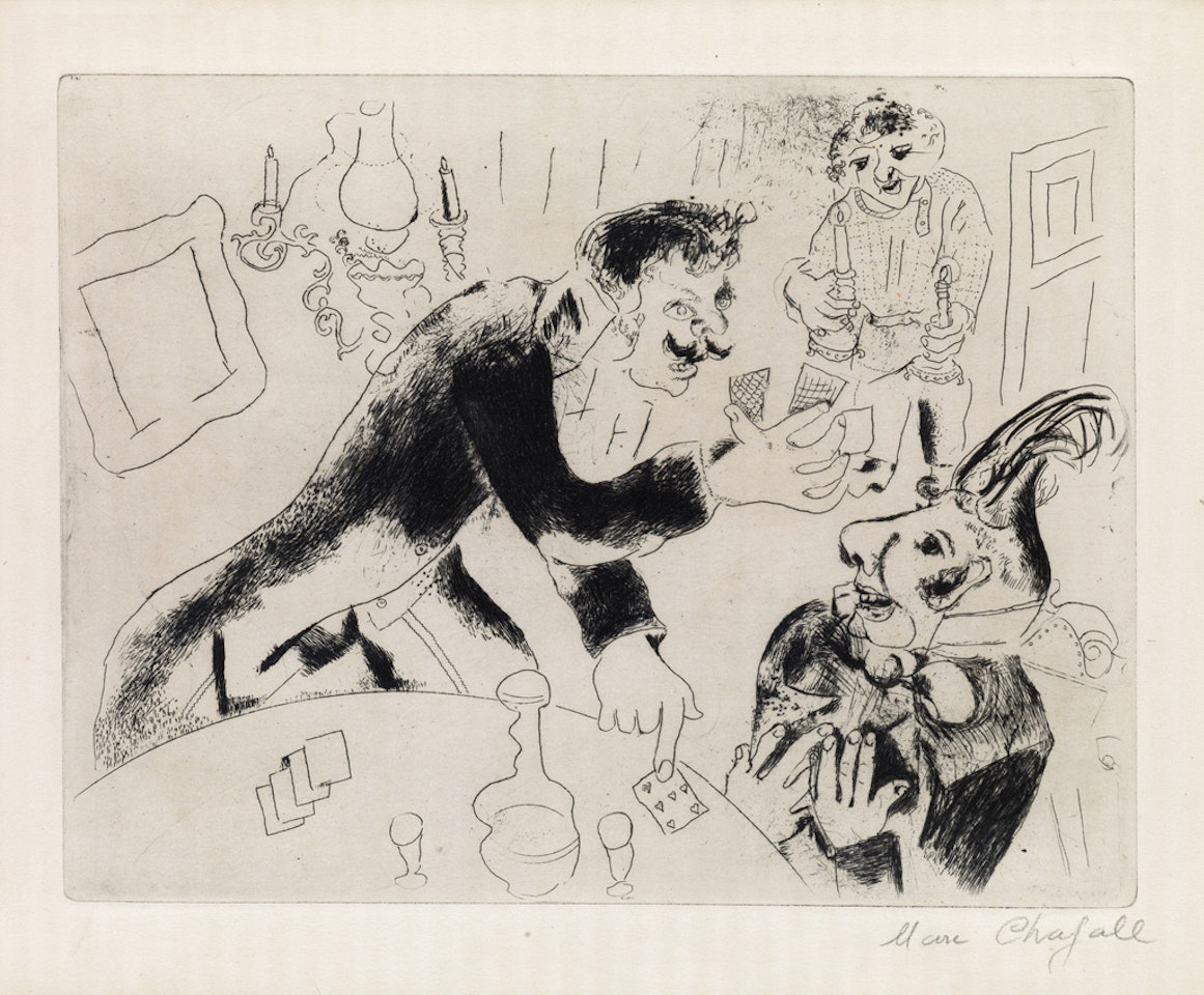 Les cartes à jouer by Marc Chagall