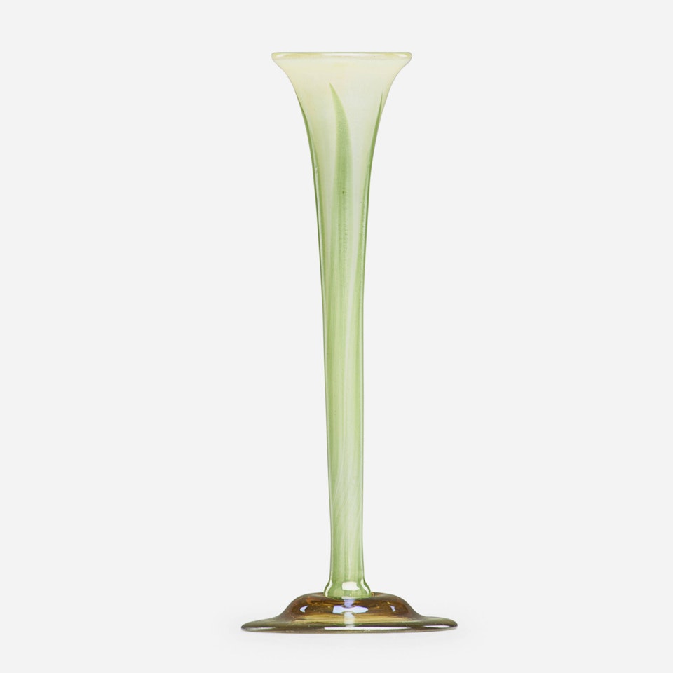 Rare cabinet Favrile bud vase by Tiffany Studios