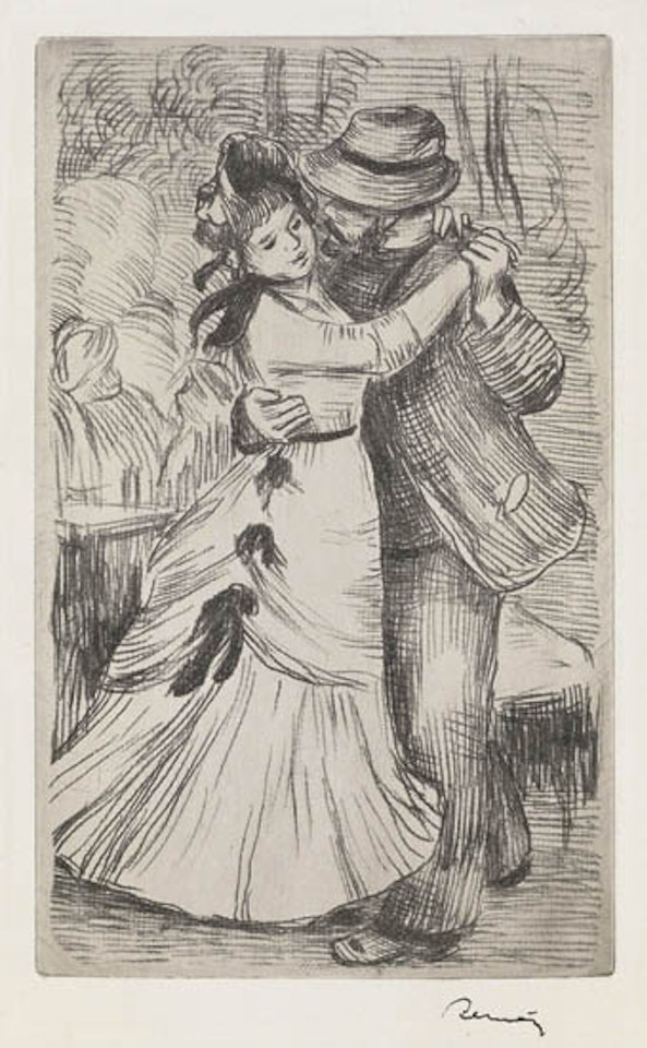 La Danse à la Campagne, 2e planche [Delteil 2] by Pierre-Auguste Renoir