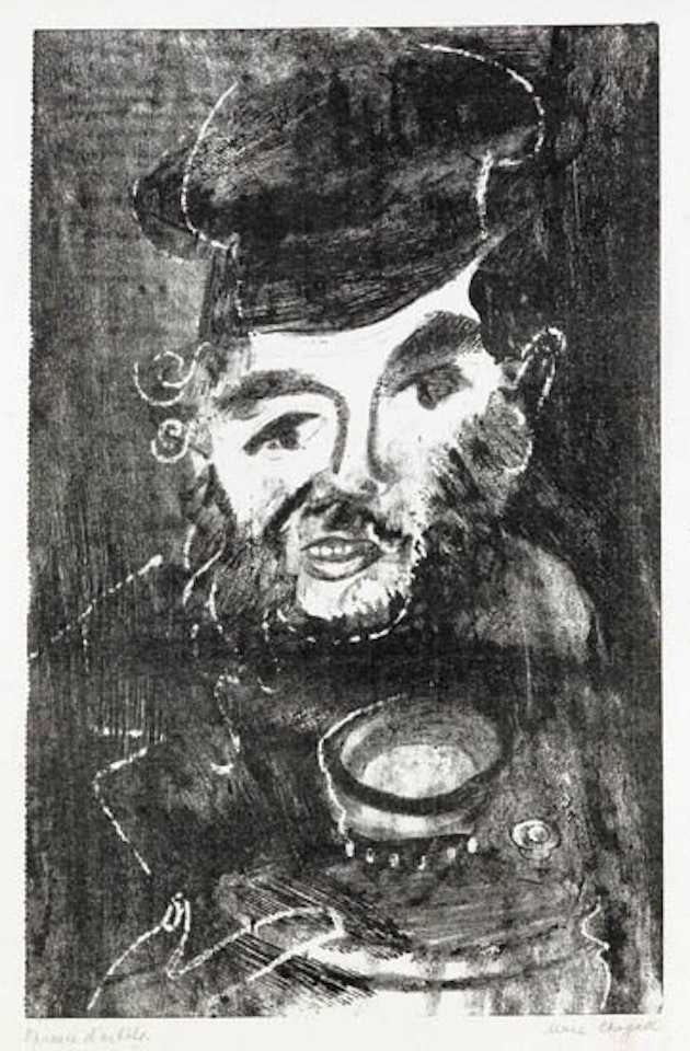 L'Homme au Samovar [Mourlot 4] by Marc Chagall
