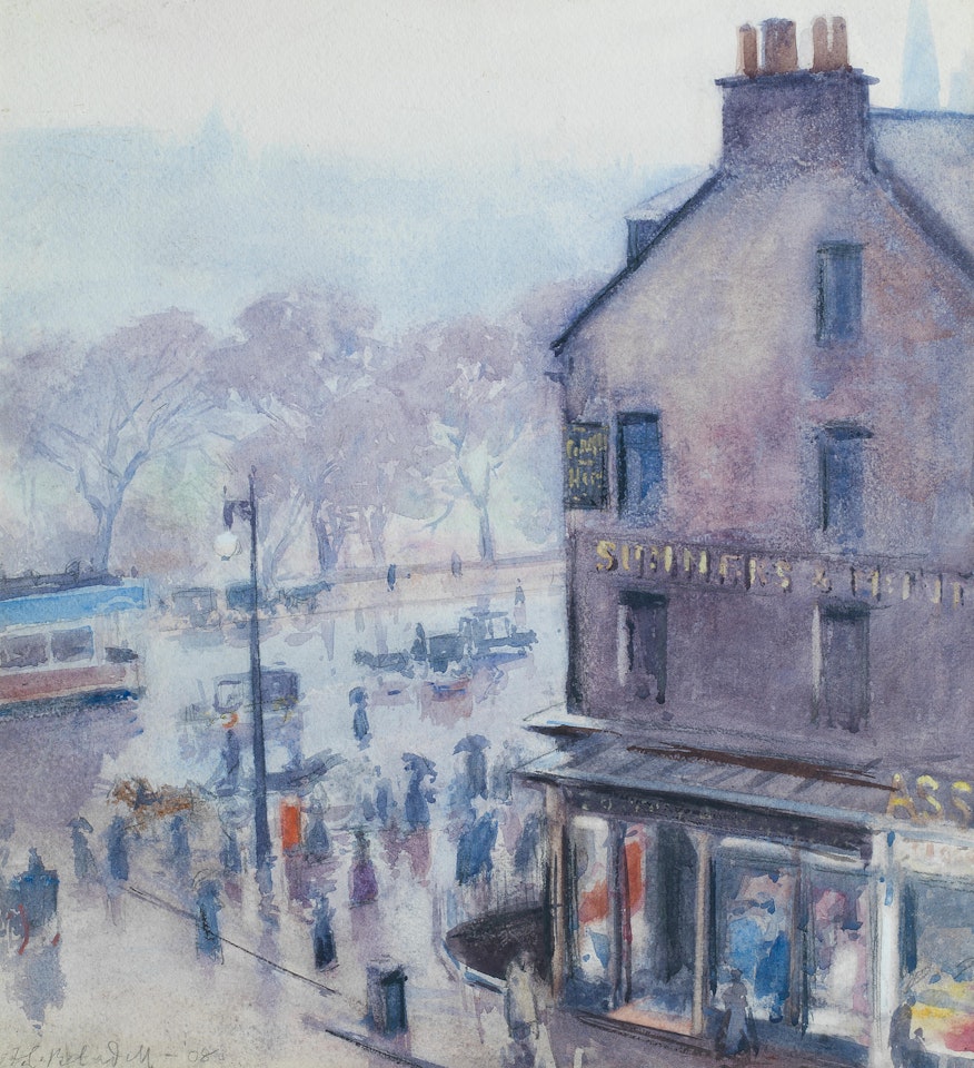 Princes Street from Castle Street by Francis Campbell Boileau Cadell