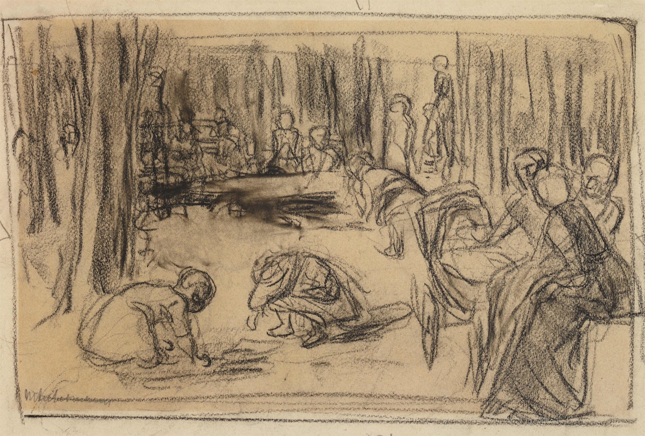 Kinderspielplatz by Max Liebermann