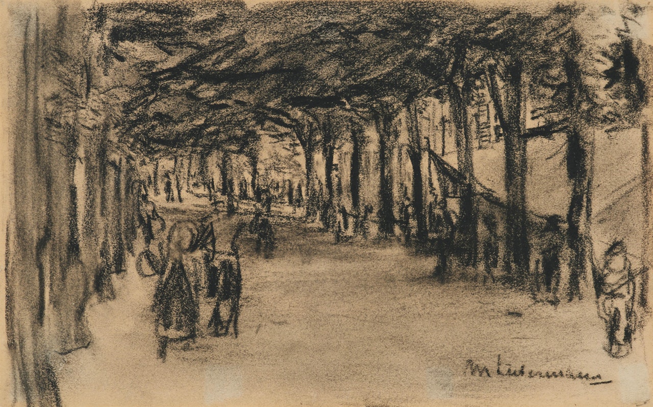 Niederländische Dorfstraße by Max Liebermann