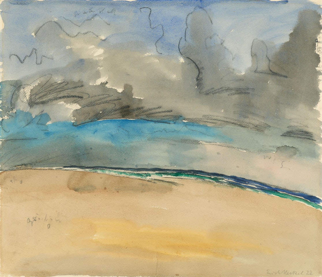 Wolken am Meer by Erich Heckel