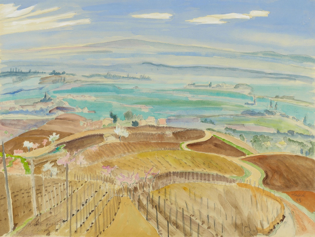 Blick gegen Wien by Erich Heckel
