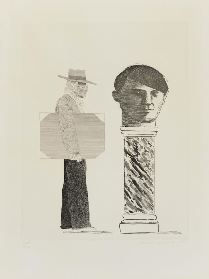 The Student (From: Homage to Picasso) by David Hockney