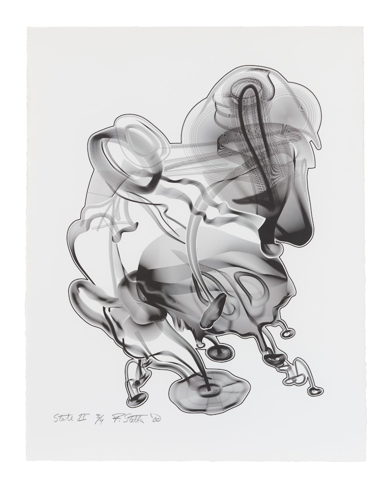 Schwarze Weisheit # II, State II by Frank Stella