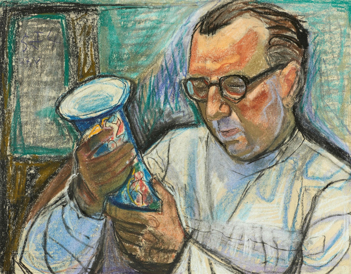 Bildnis des Porzellanrestaurators Richard Seyffarth by Otto Dix