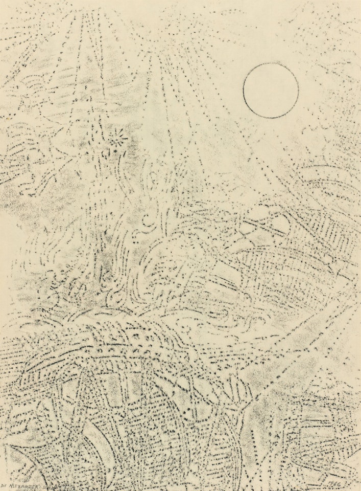 Die Alexanderschlacht by Max Ernst