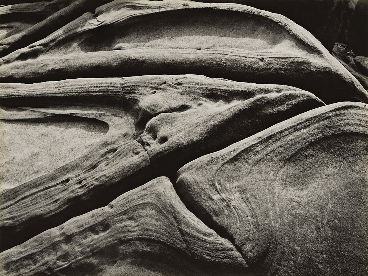 Eroded Rock - Point Lobos by Edward Weston