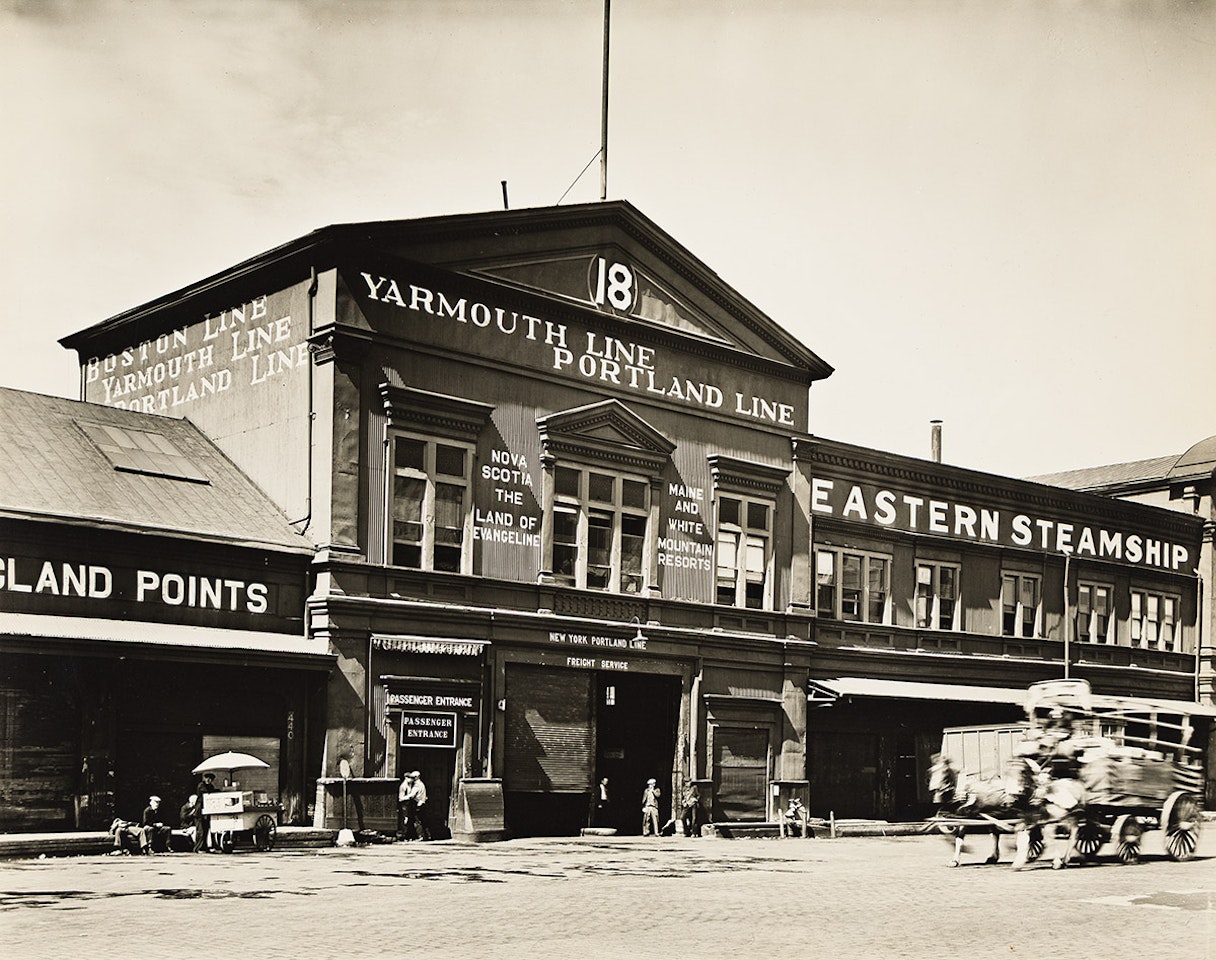Pier 18, North River. March 23, 1938 by Berenice Abbott
