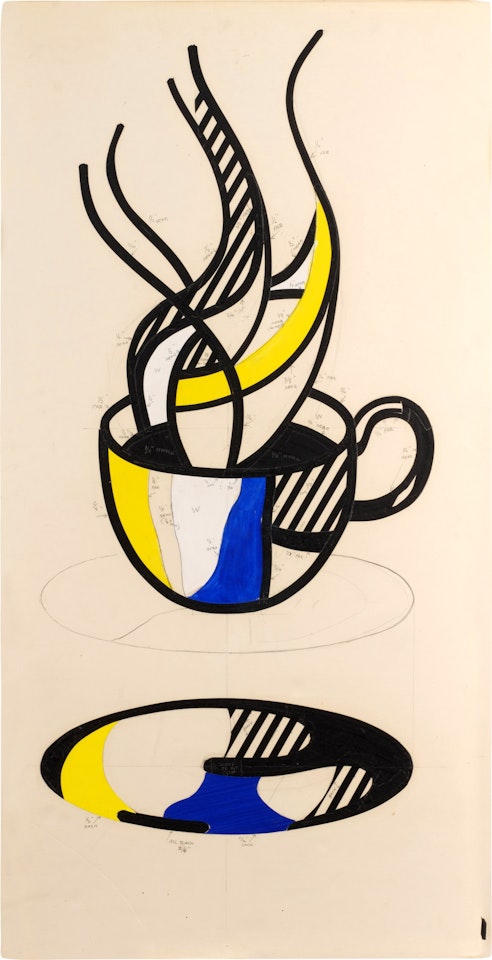 Cup and Saucer I (Study) by Roy Lichtenstein