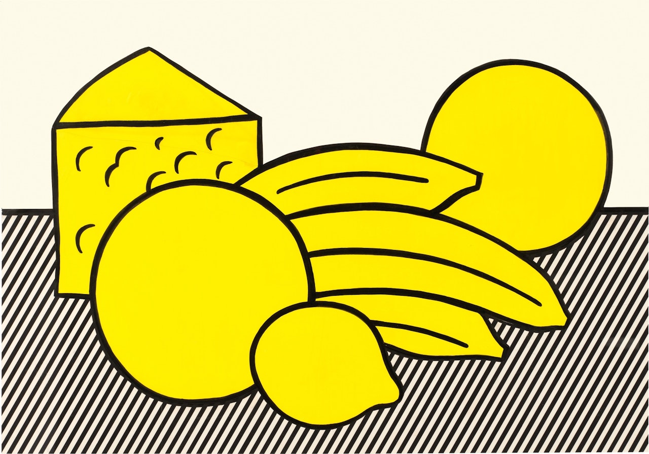 Yellow Still Life (Study) by Roy Lichtenstein