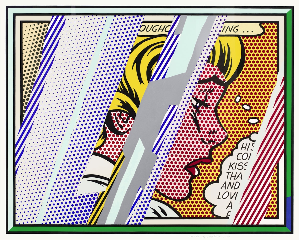 Reflections on Girl ( from Reflections Series) by Roy Lichtenstein
