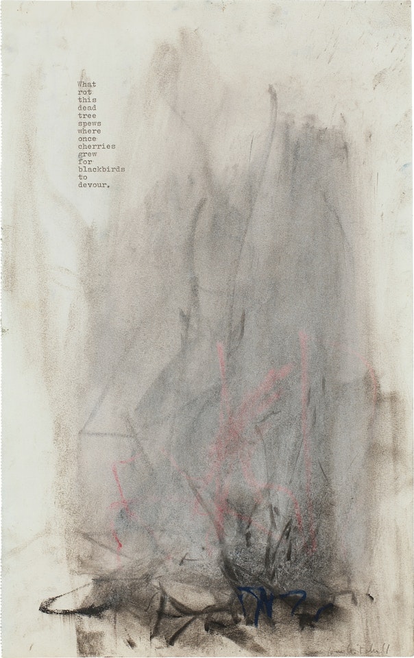 Untitled (What Rot This Dead Tree Spews) by Joan Mitchell