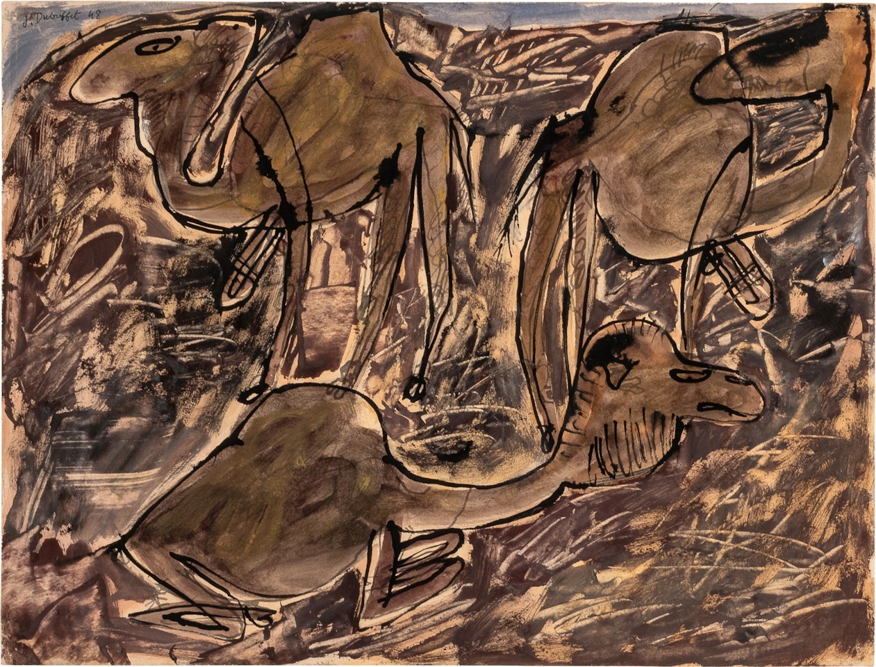 Trois Chameaux by Jean Dubuffet