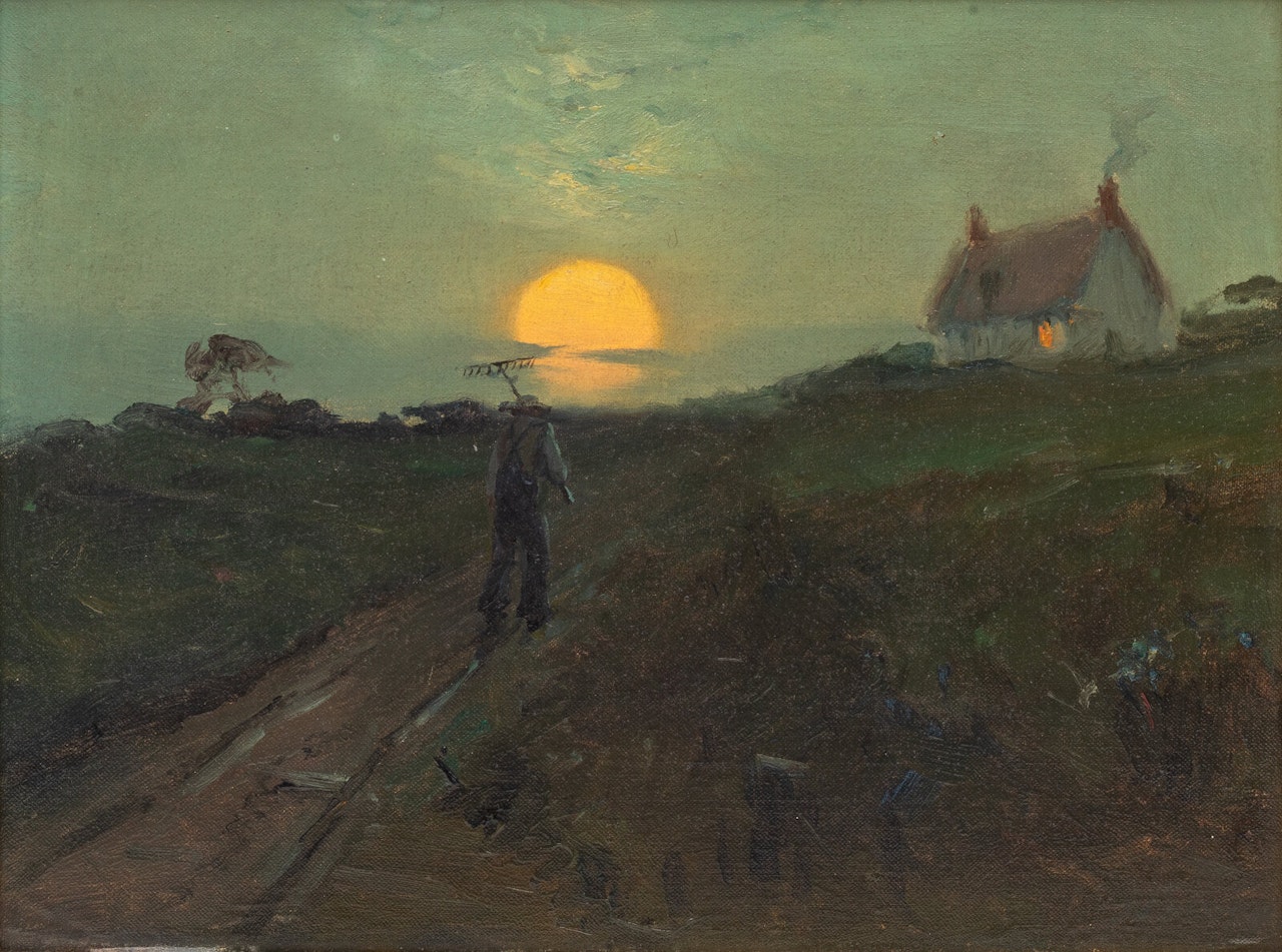 Worker in Moonlight by Sydney Mortimer Laurence
