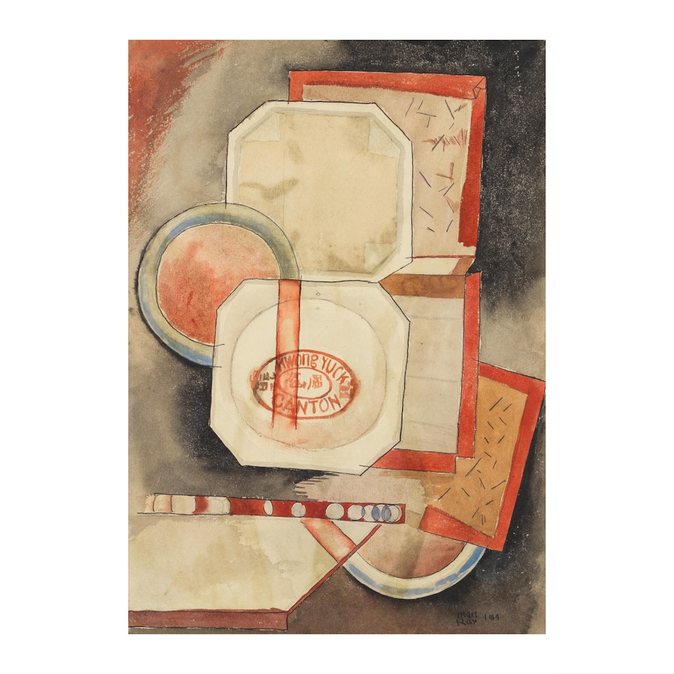 Still life ; Standing nude (œuvre recto-verso) by Man Ray