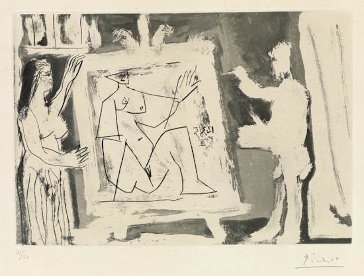 Dans l'Atelier [Bloch 1217; Baer 1199] by Pablo Picasso