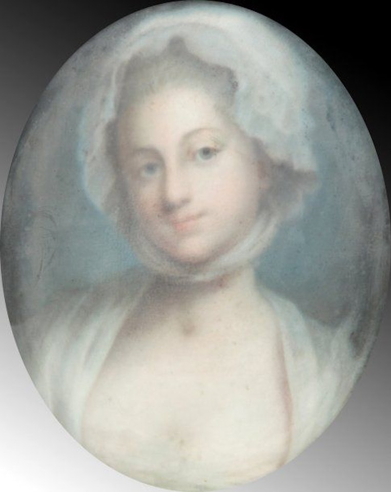Young girl with a cotton bonnet by Jean-Baptiste Greuze