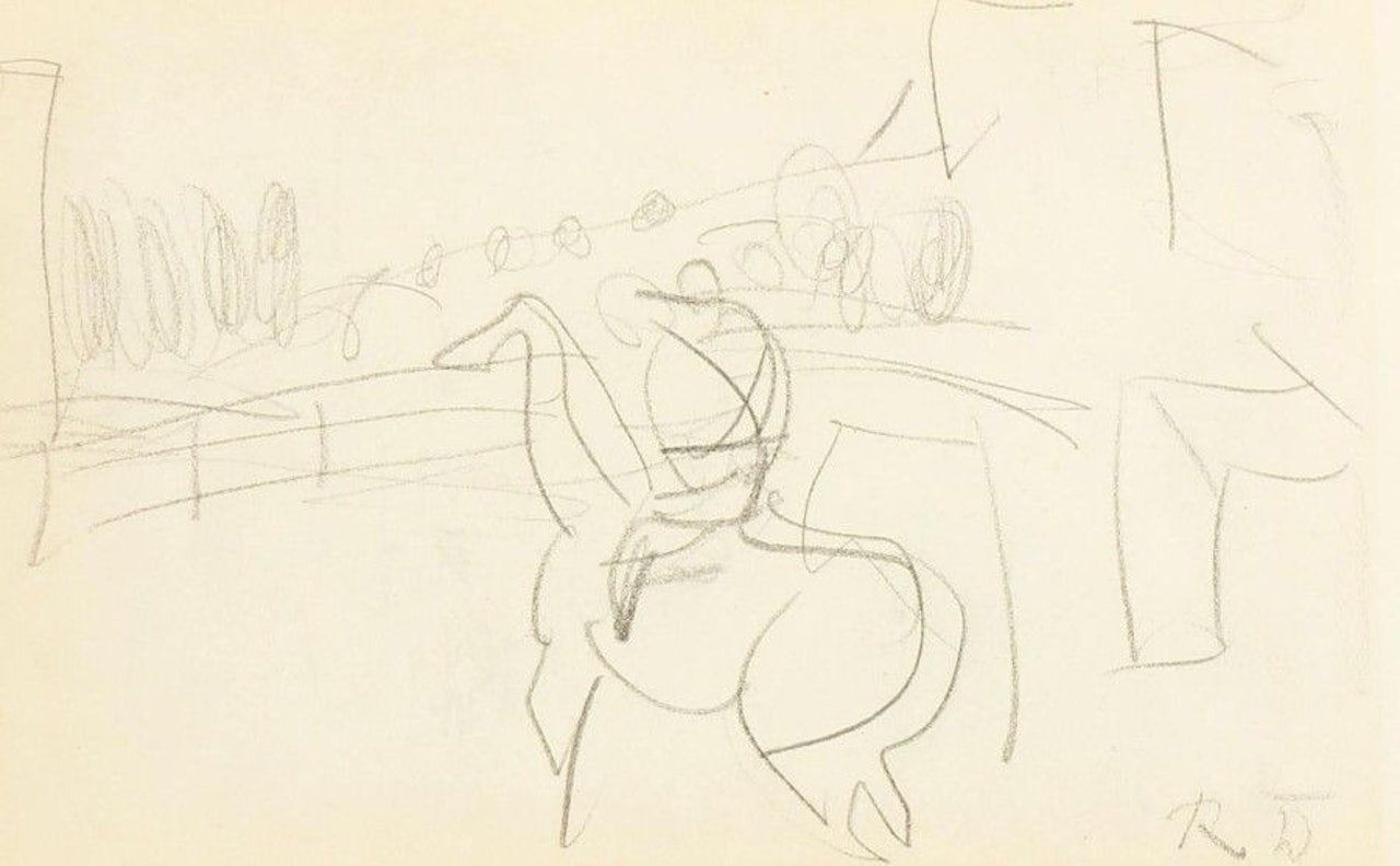 Riders in front of the tribune by Raoul Dufy