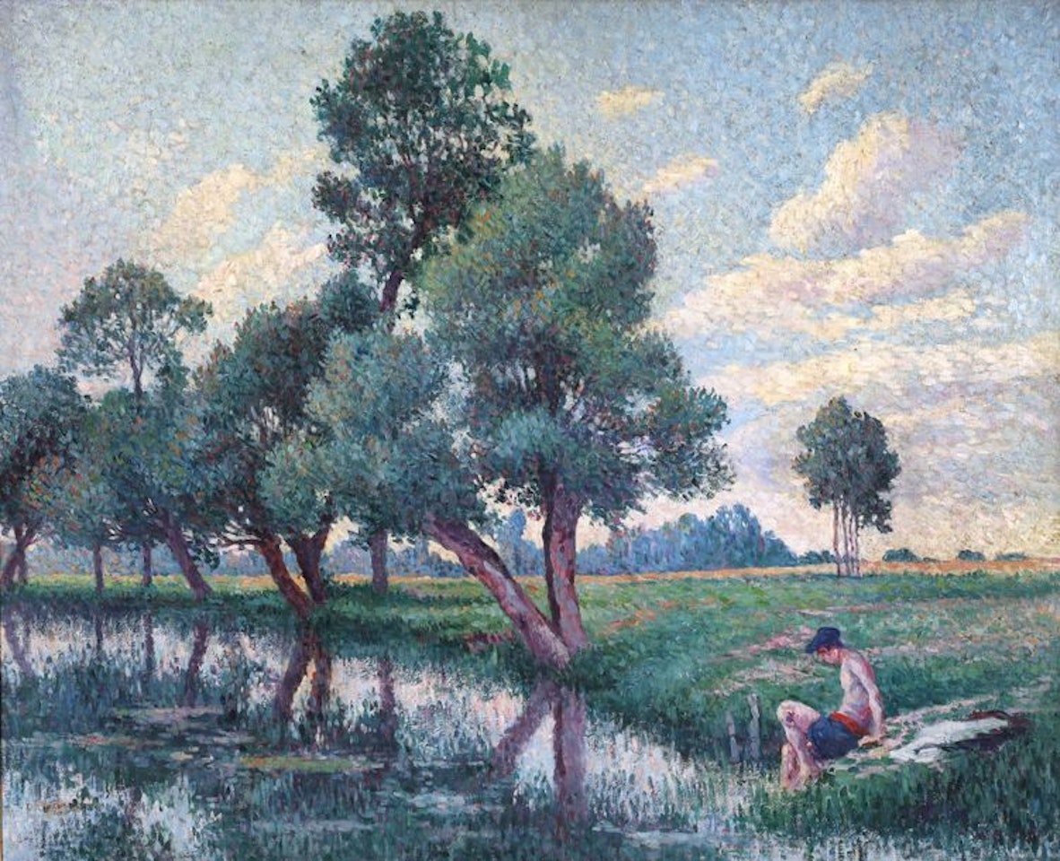 Bather by the River by Maximilien Luce