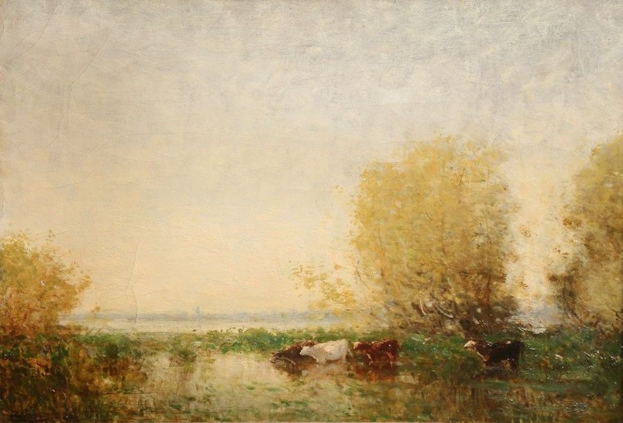 The Watering Place, Holland by Félix Ziem