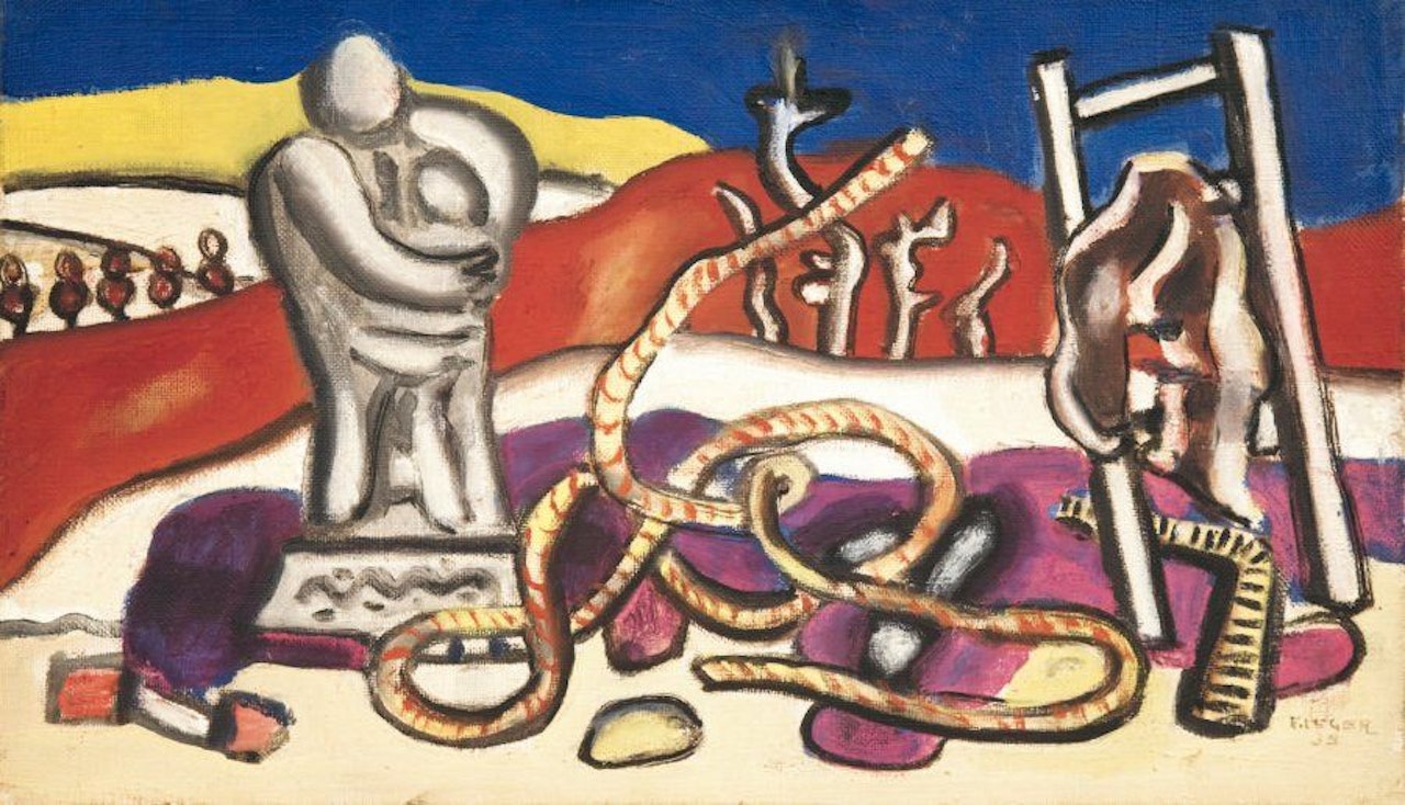 Landscape with maternity by Fernand Leger