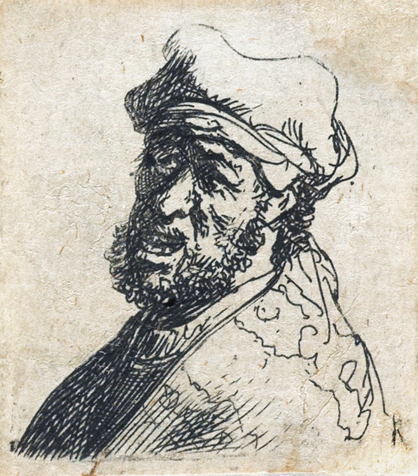 Man Crying Out, Three-Quarters Left: Bust by Attributed to Rembrandt Harmensz van Rijn