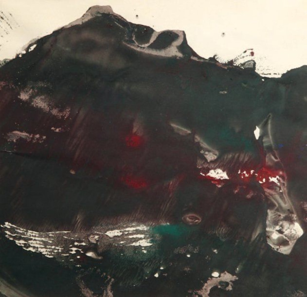 Black composition Indian ink by Oscar Dominguez