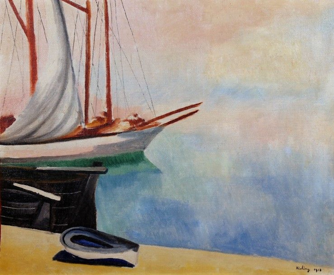 Port of Marseille; , a quay of the old port by Moïse Kisling