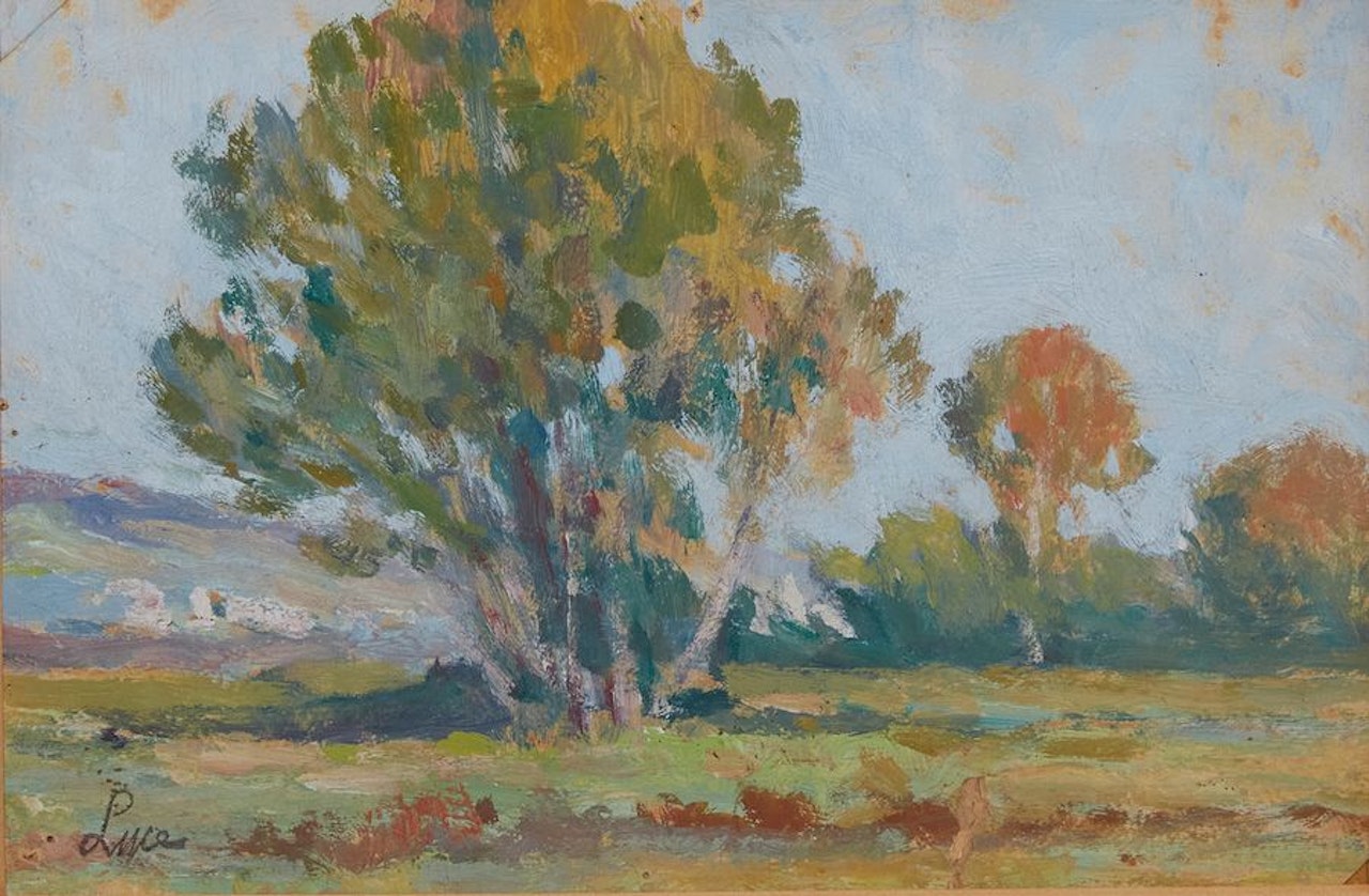 Landscape with trees by Maximilien Luce