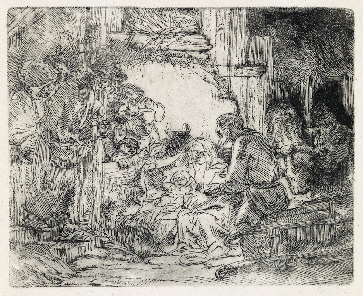 The Adoration Of The Shepherds: With The Lamp by Attributed to Rembrandt Harmensz van Rijn