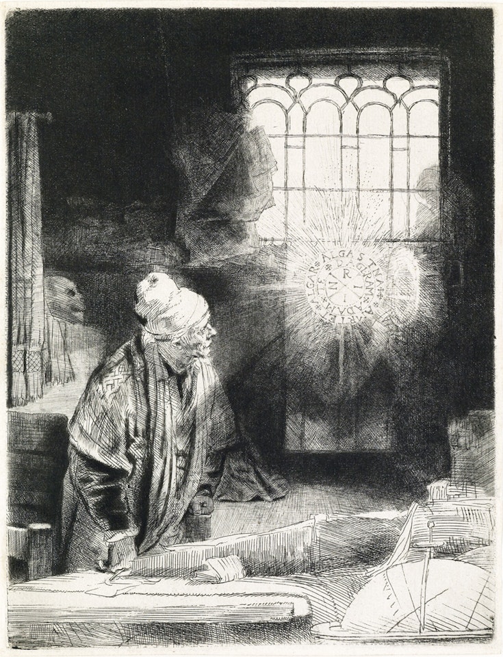 Faust by Attributed to Rembrandt Harmensz van Rijn