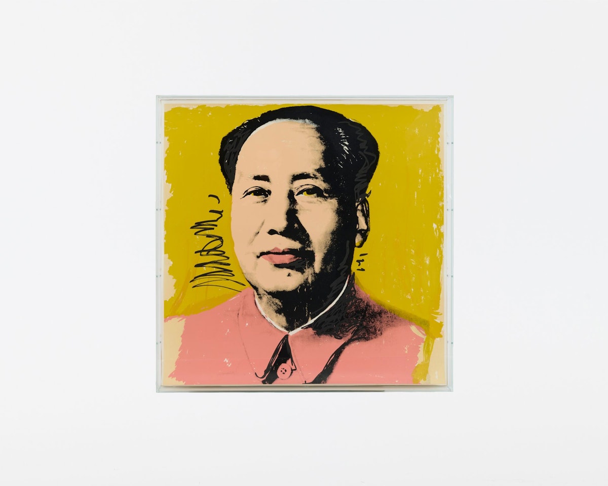 Mao fond jaune by Andy Warhol