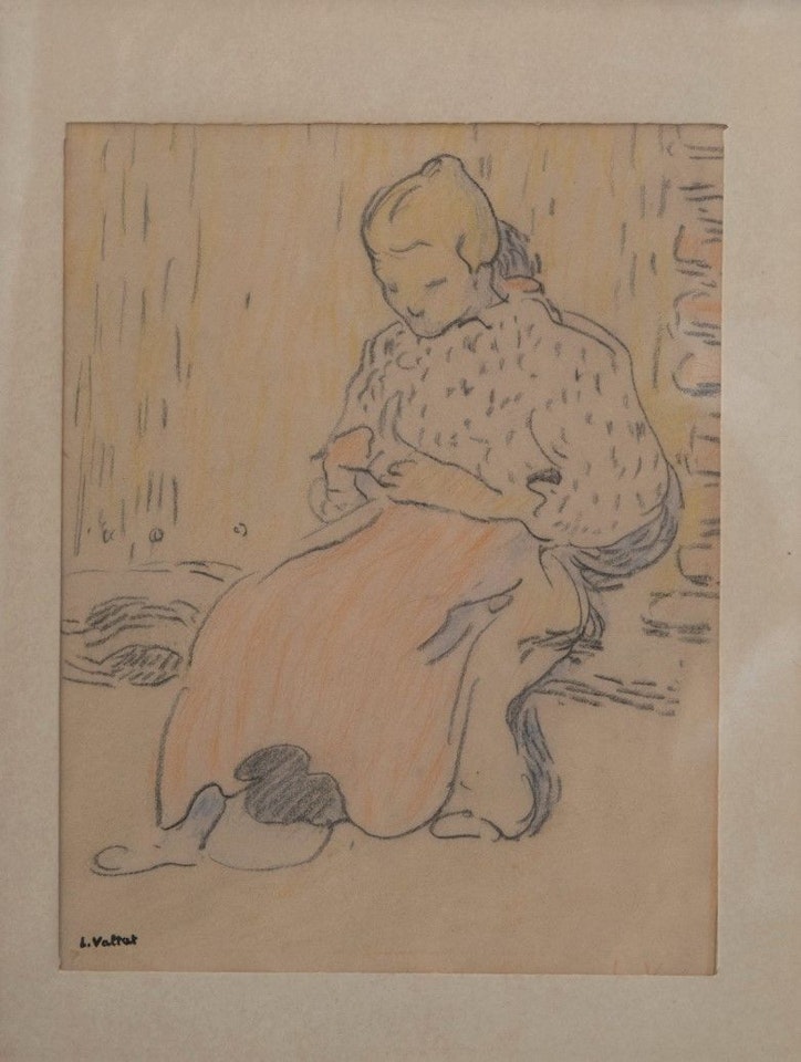 The seamstress by Louis Valtat