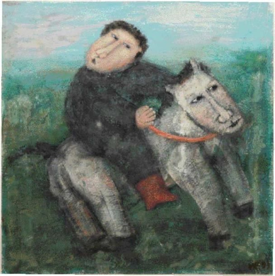 CHARACTERS ON HORSEBACK by Russian School
